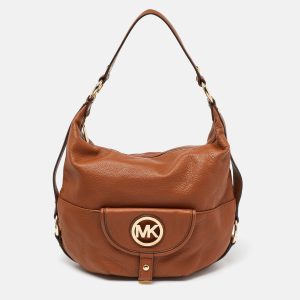 MICHAEL Michael Kors Brown Leather Fulton Hobo, Shoulder Bags - Luxury Closet catalog
