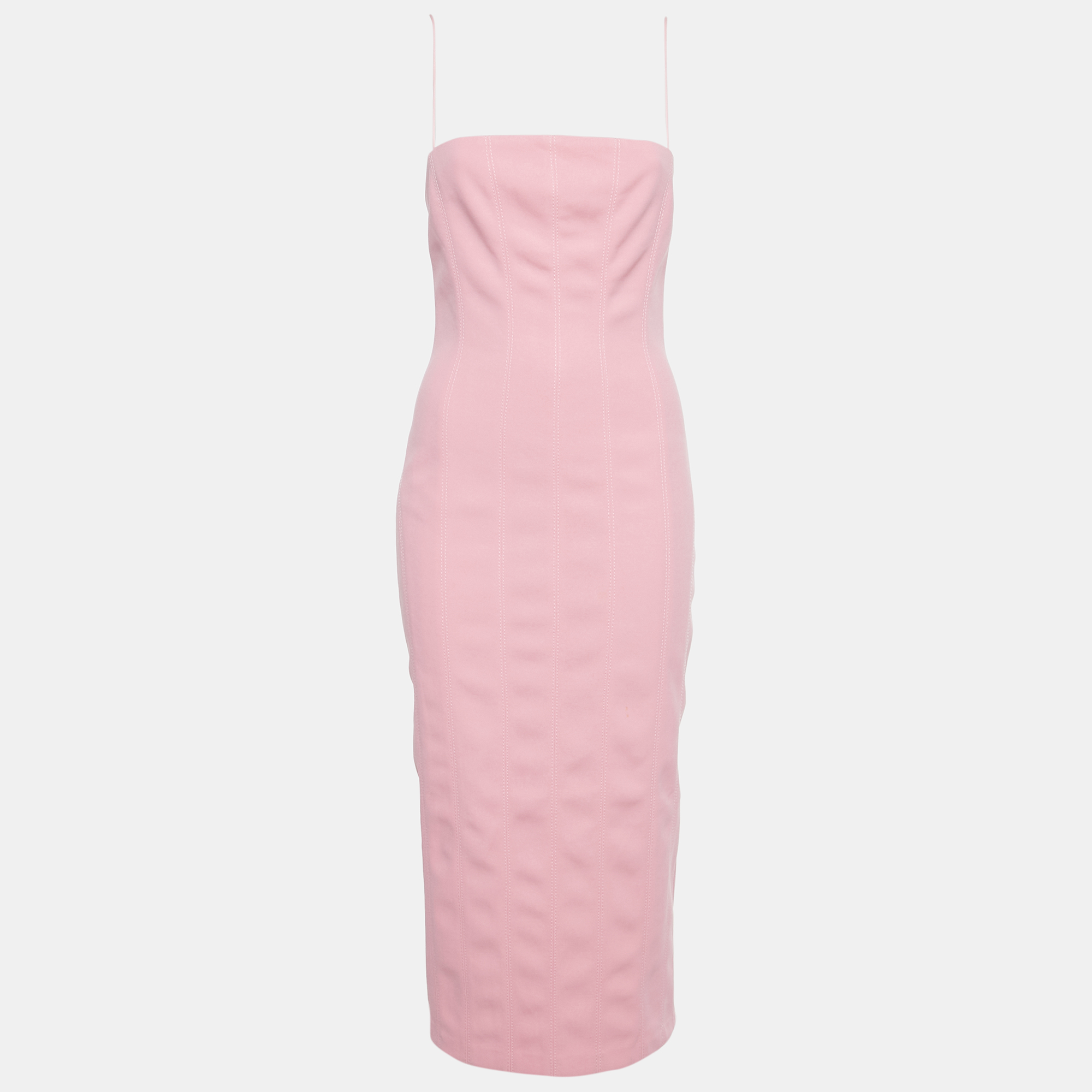 Misha Pink Crepe Sleeveless Midi Dress S, Dresses - Luxury Closet catalog