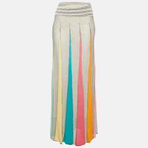 Missoni Sport Grey  Striped Knit Flared Maxi Skirt M, Skirts - Luxury Closet catalog