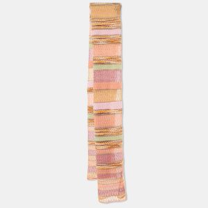 Missoni Multicolor Striped Lurex & Wool Knit Stole, Scarves & Shawls - Luxury Closet catalog