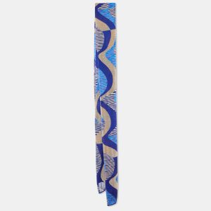 Missoni Blue Wavy Pattern Lurex Wool Stole, Scarves & Shawls - Luxury Closet catalog