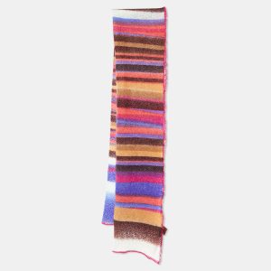 Missoni Multicolor Striped Mohair Blend Knit Stole, Scarves & Shawls - Luxury Closet catalog