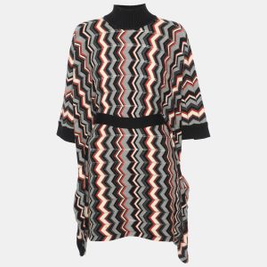 Missoni Multicolor Zig Zag Pattern Stretch Knit Cape L, Sweaters & Cardigans - Luxury Closet catalog