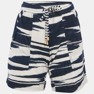 Missoni Blue/White Patterned Knit Drawstring Short XL, Shorts - Luxury Closet catalog