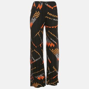 Missoni Black Zig Zag Knit Straight Leg Trousers M, Clothing - Luxury Closet catalog