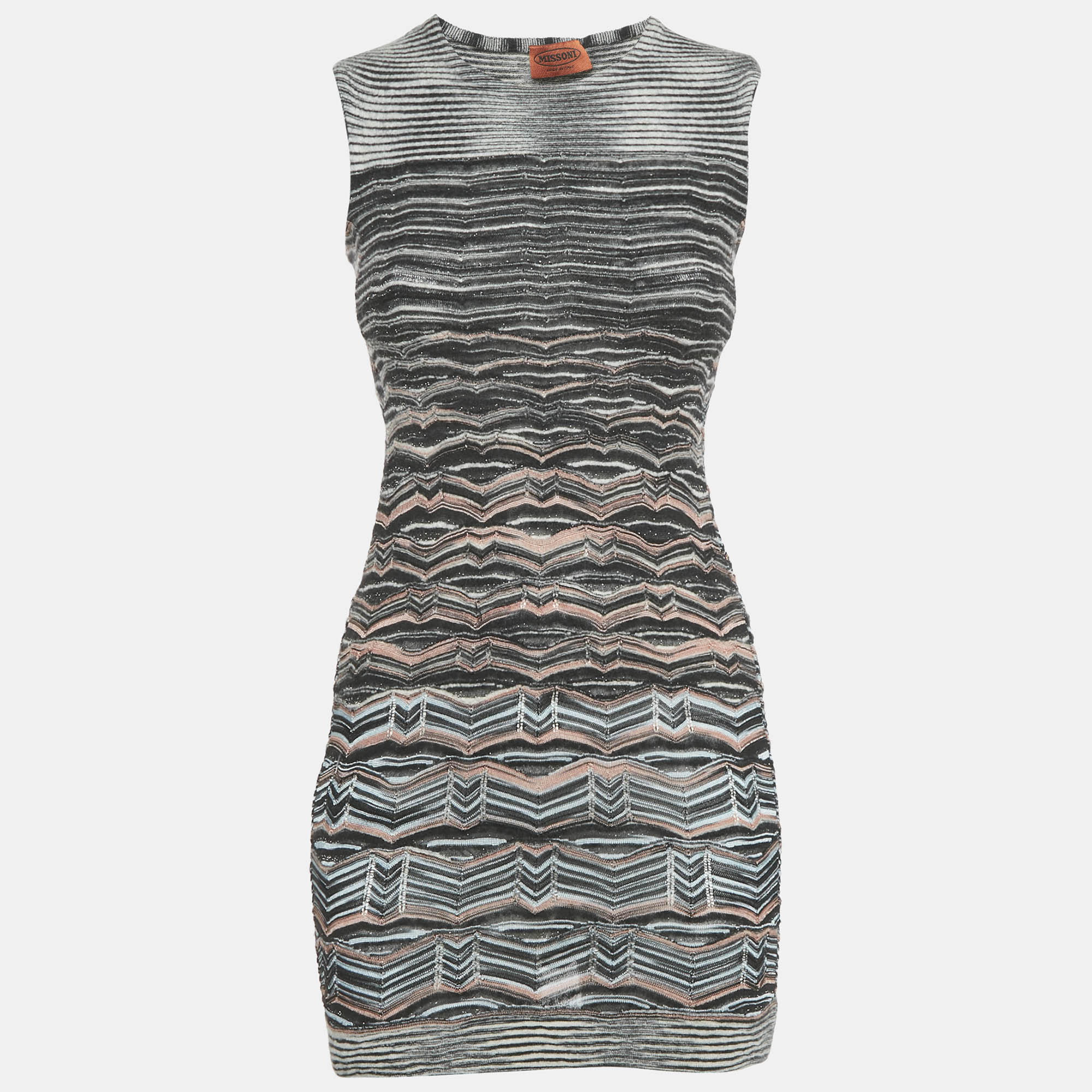Missoni Black Zig Zag Stretch Knit Mini Bodycon Dress S, Dresses - Luxury Closet catalog