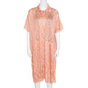Missoni Multicolor Patterned Jacquard Knit Button Front Kaftan M, Dresses - Luxury Closet catalog