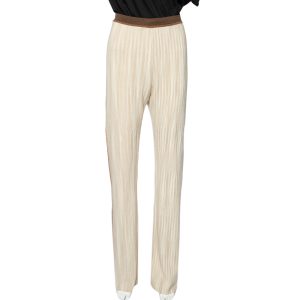 Missoni Beige Wool Side Stripe Detail Flared Leg Pants L, Clothing - Luxury Closet catalog