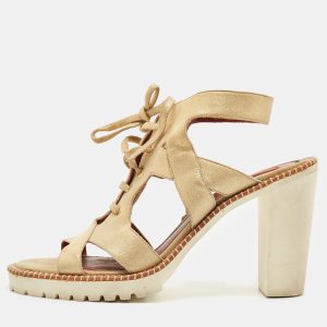 Missoni Gold Leather Ankle Strap Sandals Size 40, Sandals - Luxury Closet catalog
