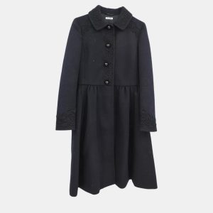 Miu Miu Black Wool Coat Woman Size 36, Coats & Jackets - Luxury Closet catalog