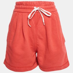 Miu Miu Red Logo Embroidered Cotton Knit Shorts S, Shorts - Luxury Closet catalog