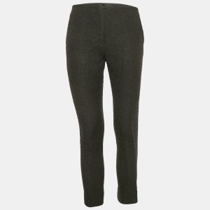 Miu Miu Black Textured Jacquard Slim Fit Trousers M, Clothing - Luxury Closet catalog