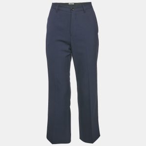 Miu Miu Navy Blue Wool Tailored Trousers M, Clothing - Luxury Closet catalog
