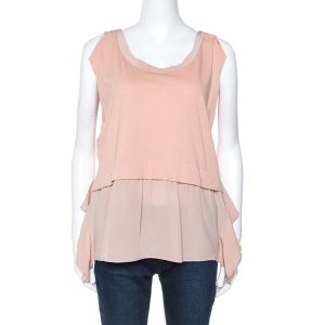 Miu Miu Dusky Pink Cotton and Silk Tunic S, Shirts & Tops - Luxury Closet catalog
