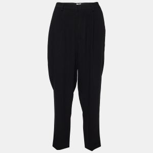 Miu Miu Black Crepe Tapered Trousers M, Clothing - Luxury Closet catalog