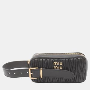 Miu Miu Leather Black MATELASSE Second Clutch Bag, Clutches & Special Occasion Bags - Luxury Closet catalog