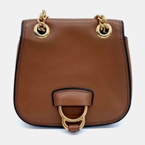 Miu Miu Brown Leather Dahlia Shoulder Bag, Handbags - Luxury Closet catalog