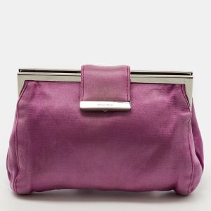 Miu Miu Pink Satin Frame Clutch, Clutches & Special Occasion Bags - Luxury Closet catalog