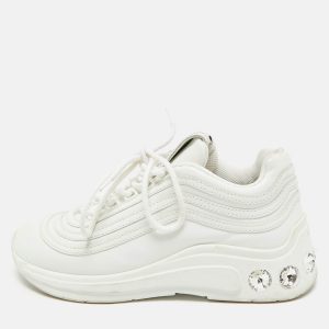 Miu Miu White Leather Crystal Embellished Low Top Sneakers Size 36, Athletic Shoes & Sneakers - Luxury Closet catalog