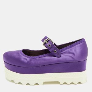 Miu Miu Purple Satin Platform Mary Jane Pumps Size 39, Pumps - Luxury Closet catalog