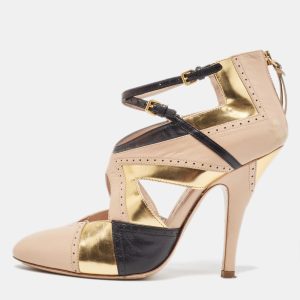 Miu Miu Tricolor Leather Cut Out Pumps Size 38.5, Pumps - Luxury Closet catalog