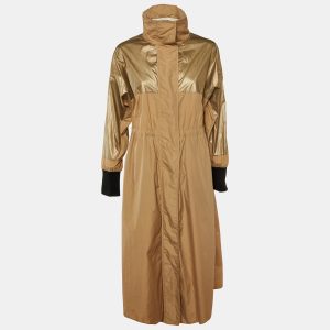 Moncler Brown Polyamide Bronze Long Coat XS, Coats & Jackets - Luxury Closet catalog