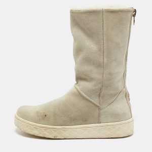 Moncler Grey Suede Snow Boots Size 38, Boots - Luxury Closet catalog