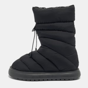 Moncler Black Nylon Gaia Mid Snow Boots Size 38, Boots - Luxury Closet catalog