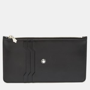 Montblanc Black Leather Meisterstuck Envelope Flat Clutch, Clutches & Special Occasion Bags - Luxury Closet catalog