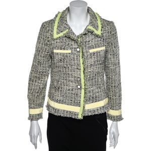 Moschino Cheap and Chic Multicolor Tweed Button Front Jacket L, Coats & Jackets - Luxury Closet catalog
