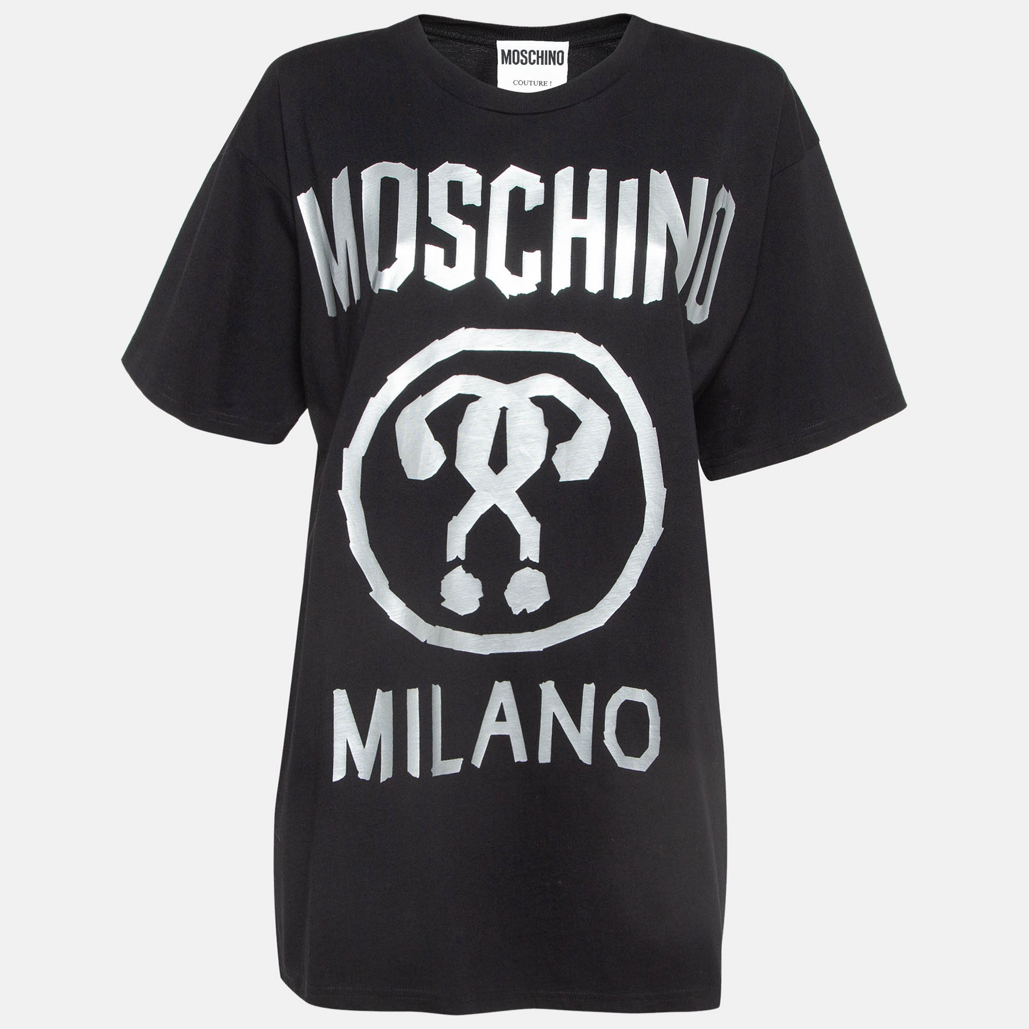 Moschino Couture Black Double Question Mark Print Cotton T-shirt M, Shirts & Tops - Luxury Closet catalog