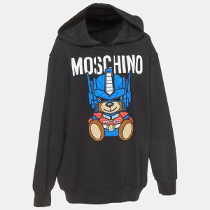 Moschino Couture Black Transformer Teddy Cotton Hoodie M, Sweaters & Cardigans - Luxury Closet catalog