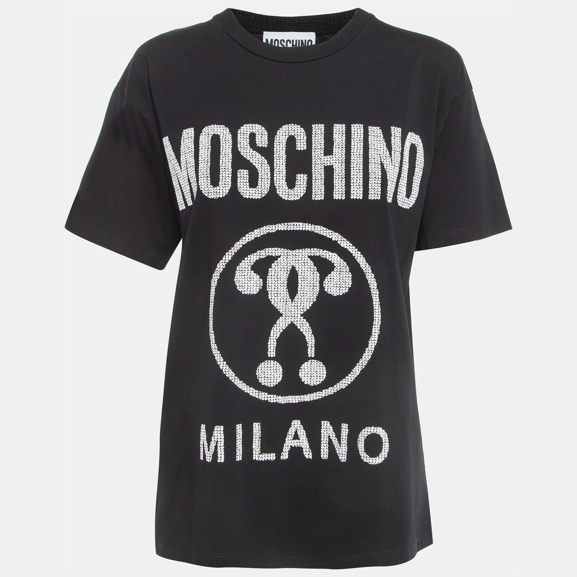 Moschino Couture Black Logo Print Cotton Half Sleeve T-Shirt XS, Shirts & Tops - Luxury Closet catalog