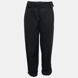 Moschino Black Crepe Cropped Trousers M, Clothing - Luxury Closet catalog