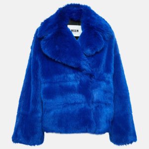 MSGM Blue Faux Fur Jacket M, Coats & Jackets - Luxury Closet catalog