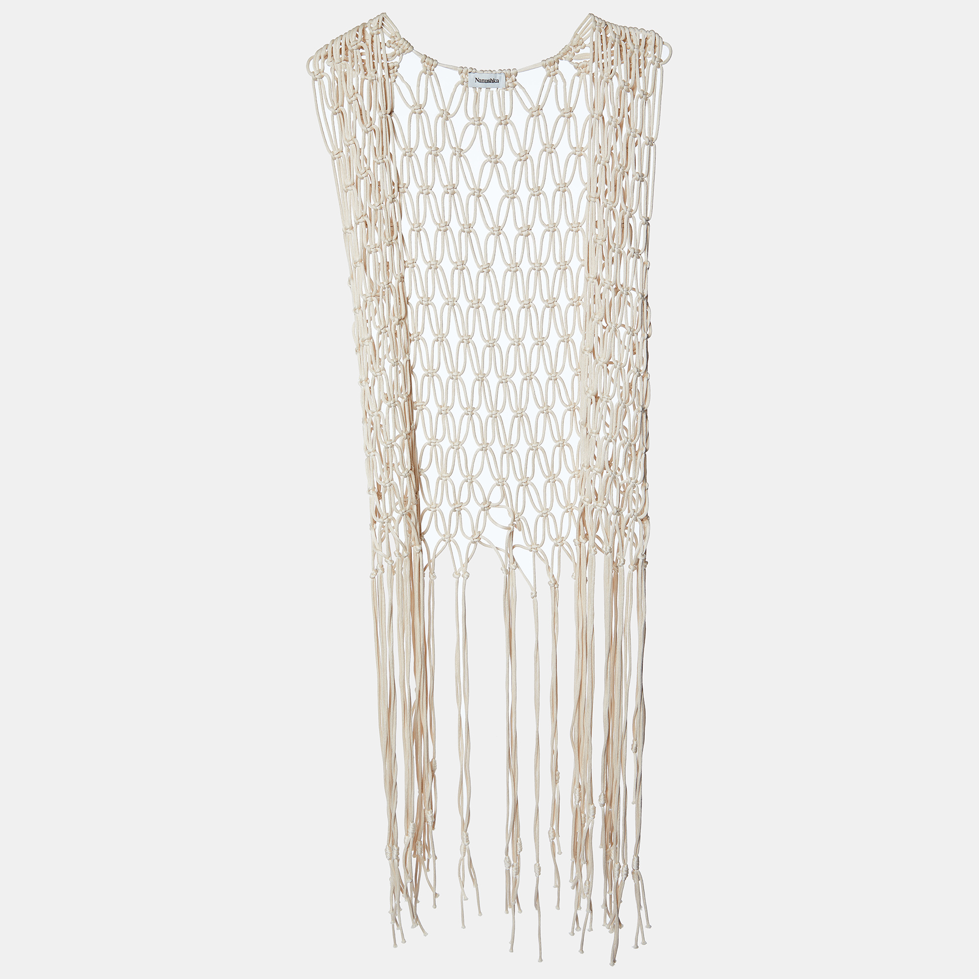 Nanushka Beige Macrame Cover Up Jacket S, Coats & Jackets - Luxury Closet catalog