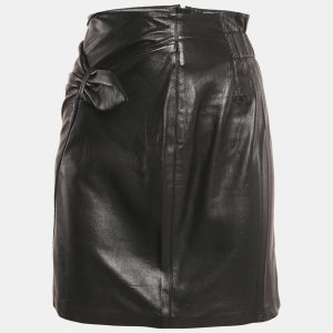 Nanushka Black Faux Leather Mini Skirt XS, Skirts - Luxury Closet catalog