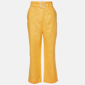 Nanushka Orange Linen Wide Leg Trousers M, Clothing - Luxury Closet catalog