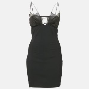 Nensi Dojaka Black Crepe Sleeveless Mini Dress S, Dresses - Luxury Closet catalog