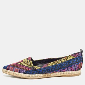 Nicholas Kirkwood Multicolor Canvas Embroidered Mexican Pointed Toe Espadrilles Size 37, Flats - Luxury Closet catalog