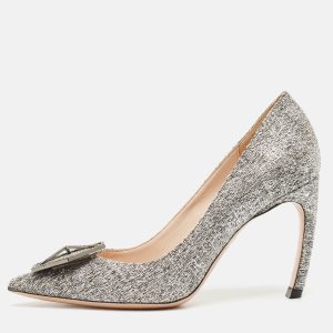 Nicholas Kirkwood Grey Tweed Hexagon Pointed Toe Pumps Size 38, Pumps - Luxury Closet catalog