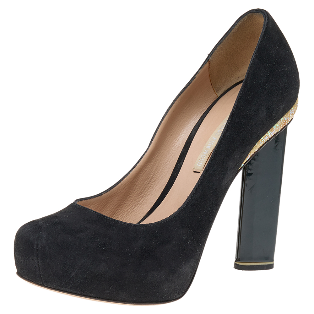 Nicholas Kirkwood Black Suede Platform Pumps Size 37, Pumps - Luxury Closet catalog