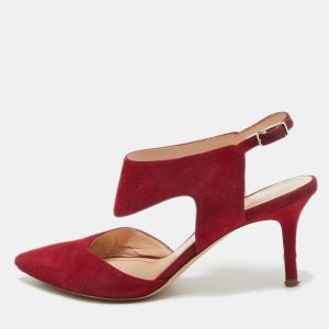 Nicholas Kirkwood Dark Red Suede Leda Pumps Size 36, Pumps - Luxury Closet catalog