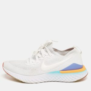 Nike Epic React White Knit Fabric Low Top Sneakers Size 40, Athletic Shoes & Sneakers - Luxury Closet catalog