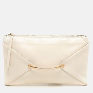 Nina Ricci Cream Leather Clutch, Clutches & Special Occasion Bags - Luxury Closet catalog