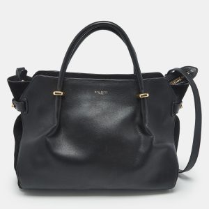 Nina Ricci Black Leather and Suede Medium Marche Tote, Tote Handbags - Luxury Closet catalog