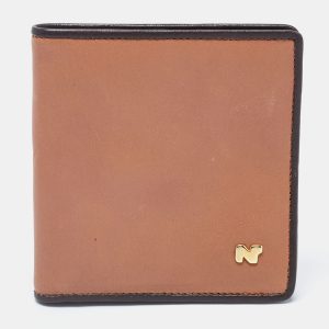 Nina Ricci Two Tone Brown Leather Bifold Compact Wallet, Wallets & Money Clips - Luxury Closet catalog