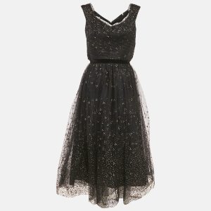 Notte By Marchesa Black Glitter Tulle Off Shoulder Gown M, Dresses - Luxury Closet catalog