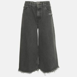 Off-White Black Faded Denim Culottes Jeans M Waist 29", Jeans - Luxury Closet catalog