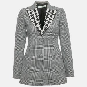 Off-White Black/ White Prince Of Whales Wool Single Breasted Blazer S, Coats & Jackets - Luxury Closet catalog